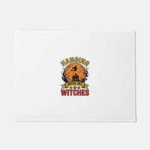 Hanging With My Witches Halloween Vintage Shirt De Doormat