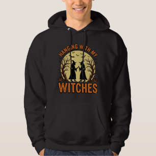 Hanging With My Witches Vintage Halloween Design_1 Hoodie