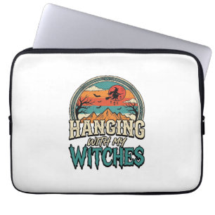 Hanging With My Witches Vintage Halloween Design_1 Laptop Sleeve