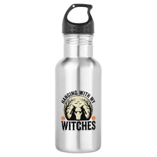 Hanging With My Witches Vintage Halloween Design ( 532 Ml Water Bottle