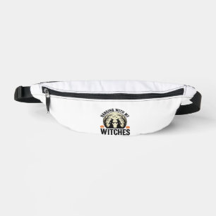 Hanging With My Witches Vintage Halloween Design ( Bum Bags