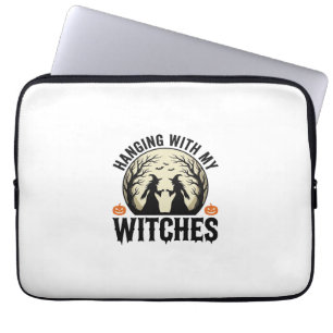Hanging With My Witches Vintage Halloween Design ( Laptop Sleeve