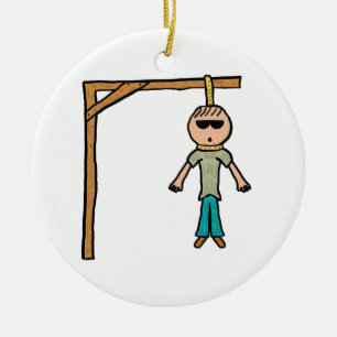 Hangman Ceramic Tree Decoration