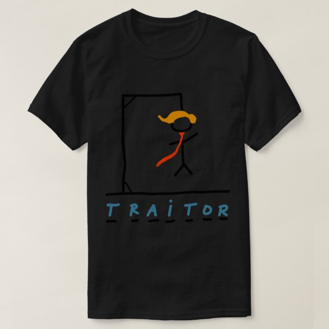 Hangman game. Traitor.   T-Shirt (Design Front)