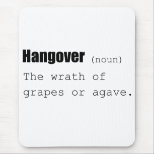 Hangover Definition Funny Mouse Mat