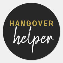 Hangover Helper Wedding Bachelorette Favour Sticke