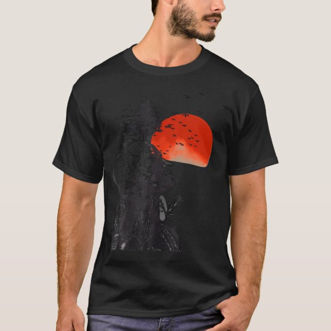 Hangover Human Tree Surreal Artistic Sunset T-Shirt (Front)