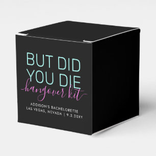 Hangover Kit Did You Die Funny Custom Favour Box