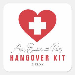 HANGOVER Kit Personalised Stickers