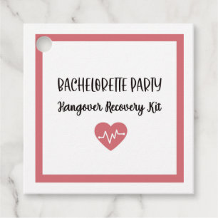 Hangover Recovery Kit Favour Tag