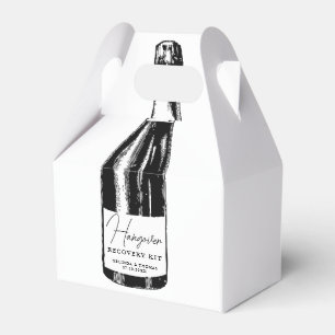 Hangover Recovery Kit Wedding Guest Favour Box