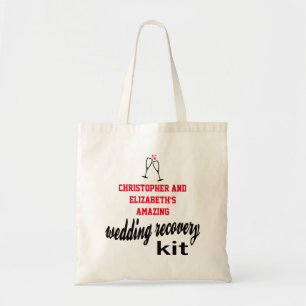 Hangover Recovery Kit Wedding Guest Tote Bag