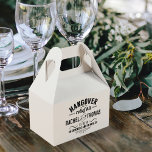 Hangover Relief Kit | Vintage Style Wedding Favour Box<br><div class="desc">Send your tired guests off with some recovery essentials (pain reliever, antacids, gum, etc) in these cute favour boxes! Design features "Hangover Relief Kit -- In Sickness and in Health" in black vintage apothecary-style text. Personalise with your names and wedding date; use the "Customise It" button to adjust font size...</div>