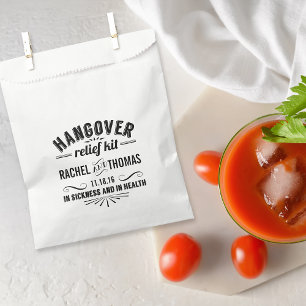 Hangover Relief Kit Wedding Favour Bags