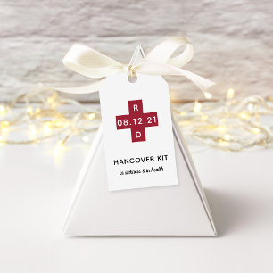 Hangover Relief Kit Wedding Favour Gift Tags