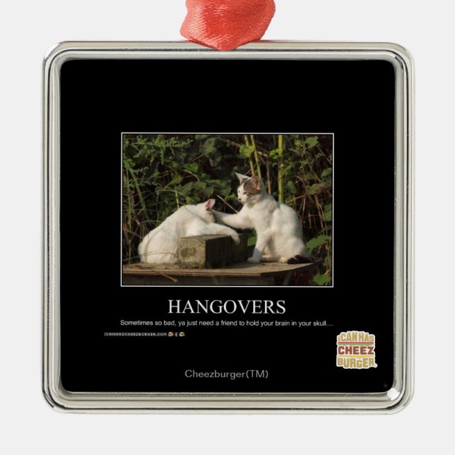Hangovers Metal Tree Decoration (Front)