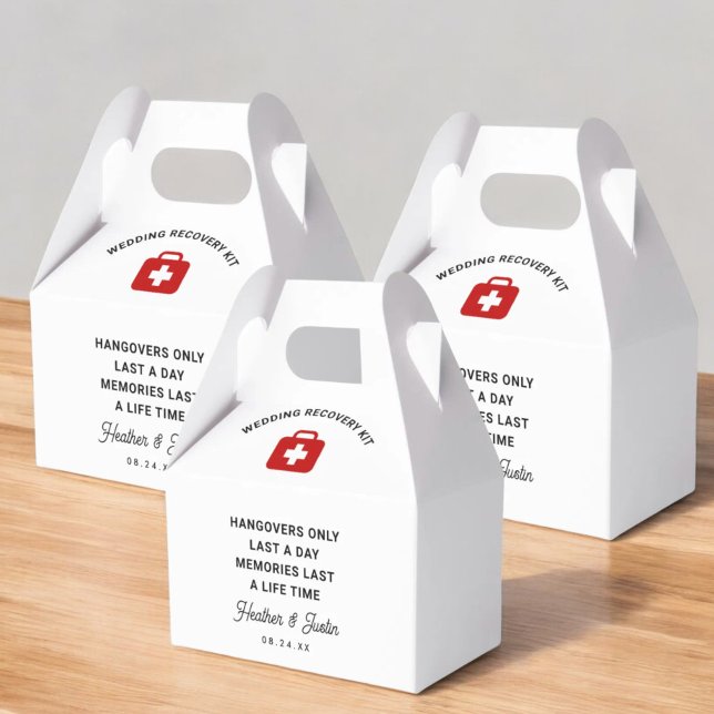 Hangovers Only Last Å Day Wedding Hangover Kit Favour Box (Creator Uploaded)