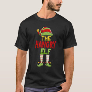 Hangry ELF Family Matching Group Christmas Pajamas T-Shirt