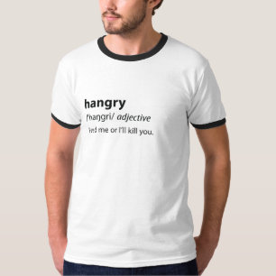 Hangry Funny Dictionary Definition T-Shirt