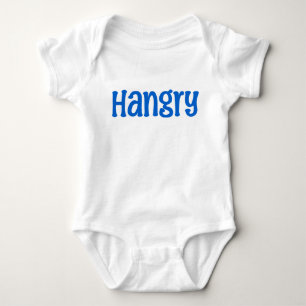 Hangry Funny Hungry Baby Bodysuit