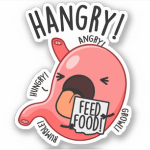 Hangry Funny Stomach Pun 