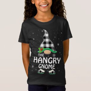 Hangry Gnome Buffalo Plaid Matching Family Group C T-Shirt