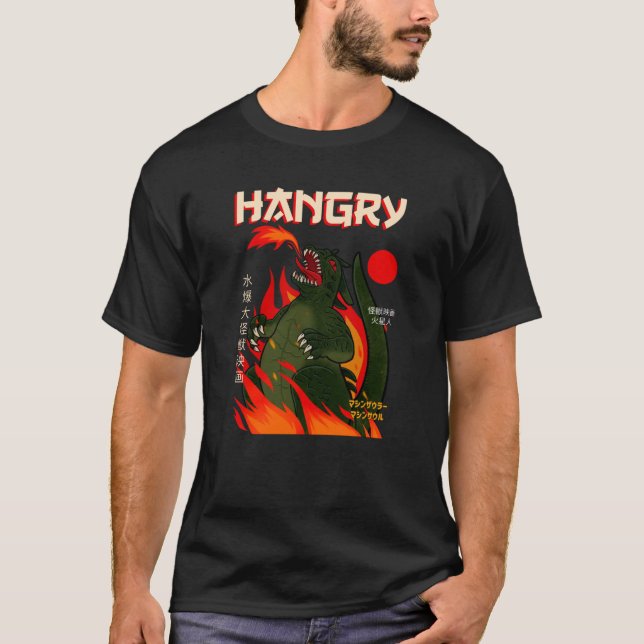Hangry Moster Japanese Hunger T-Shirt (Front)