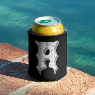 Hangtown Woodcut Beverage Can Cooler