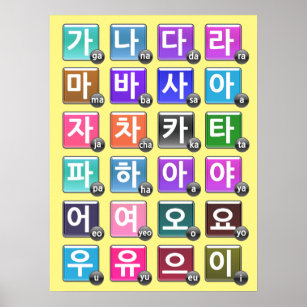 Korean language (Korean Alphabet) | Poster