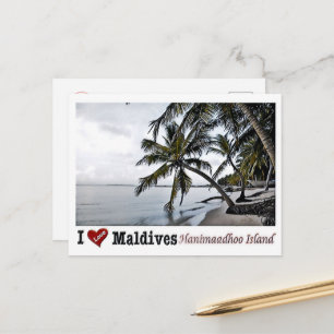 Hanimaadhoo Island - Maldives I Love - Postcard