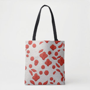 Hanji Harmony: A Traditional Korean Pattern Tote Bag