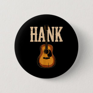 Hank Folk Style Line Dancing Western Country Music 6 Cm Round Badge