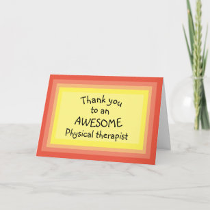thank you card for physical therapist