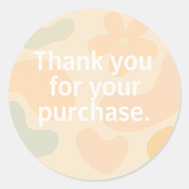 hank You Sticker | Small Business Packaging Sticke (Front)