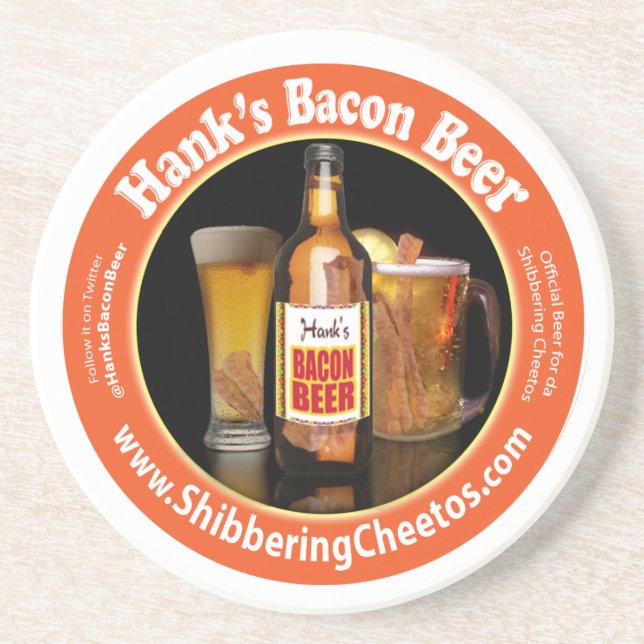 Hank's Bacon Beer Coaster (Front)