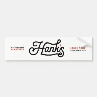 Hanks Signature Logo Black Sticker