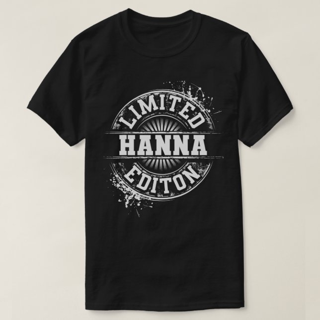 HANNA Funny Surname Family Tree Birthday Reunion G T-Shirt (Design Front)