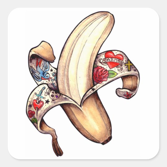 Hannah Banana Stickers! Square Sticker