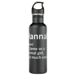 HANNAH Definition Personalised Name Funny Birthday 710 Ml Water Bottle