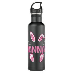 HANNAH Easter Bunny Funny Novelty Womens Custom Na 710 Ml Water Bottle