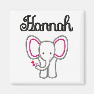 Hannah Elephant Magnet
