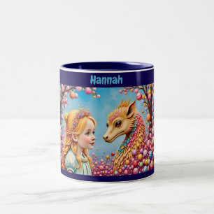 HANNAH ~ Girl and Baby Dragon ~ Mug