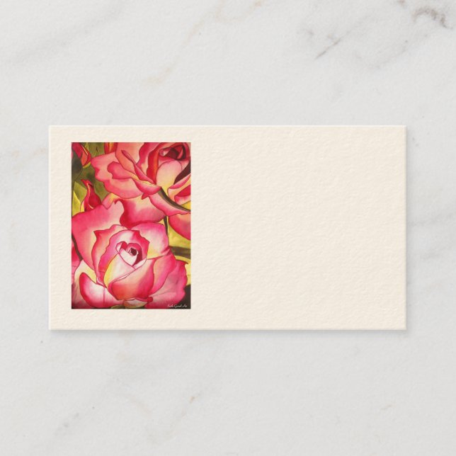 Hannah Gordon Rose business cards by Sacha Grossel (Front)