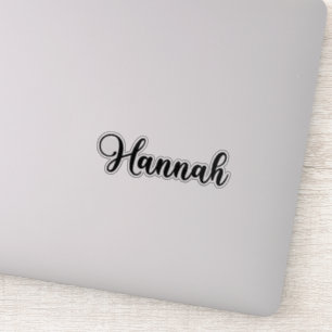Hannah Name - Handwritten Calligraphy