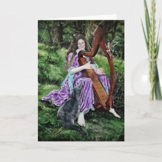 Hannah Titania,fairy seal selkie greeting card