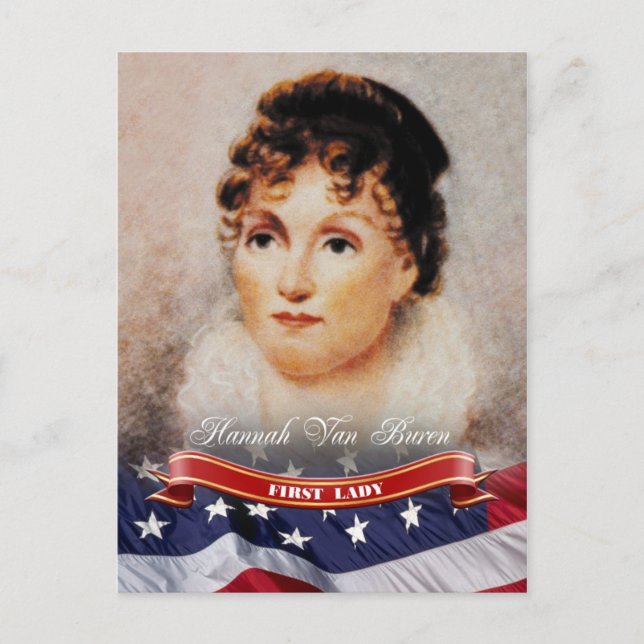 Hannah Van Buren, First Lady of the U.S. Postcard (Front)