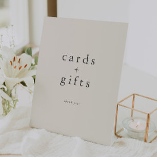 HANNAH Vintage Cream Unique Simple Cards and Gifts Pedestal Sign