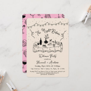 Hannah's The Night Before Welcome Night Before Invitation