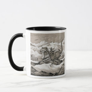 Hannibal (247-c.183 BC) and his war elephants cros Mug