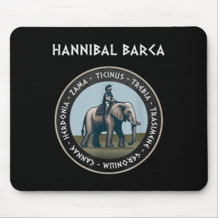 Hannibal Barca 2nd Punic War Battles Carthage  Mouse Mat